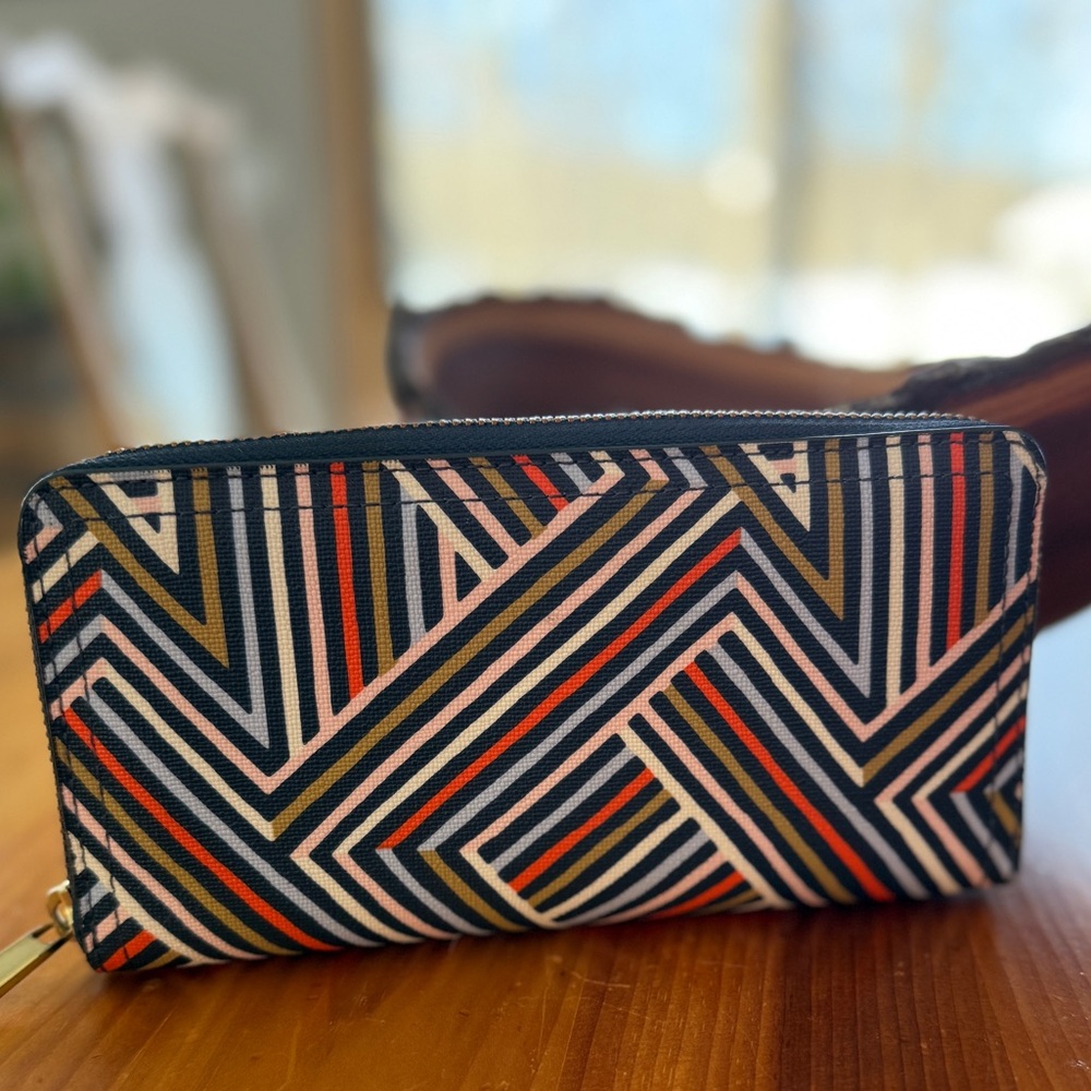 Fossil Multicolor Striped Wallet - Picture 2 of 8